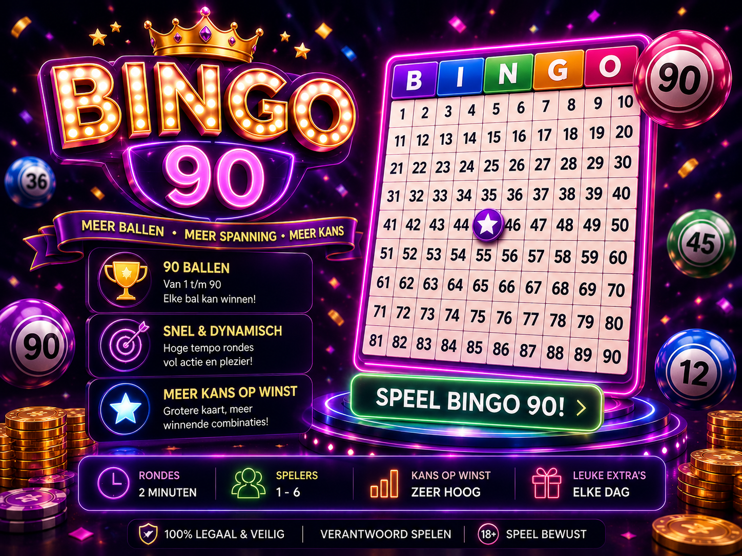 Promotionele afbeelding voor 90-ball bingo